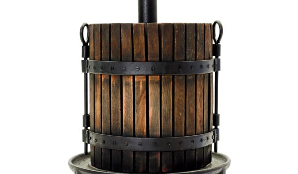 prensa de vino de madera